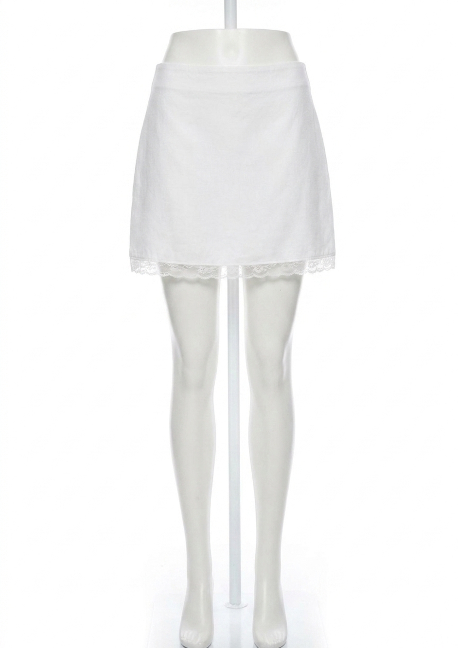 NEW NIA nate mini skirt in white